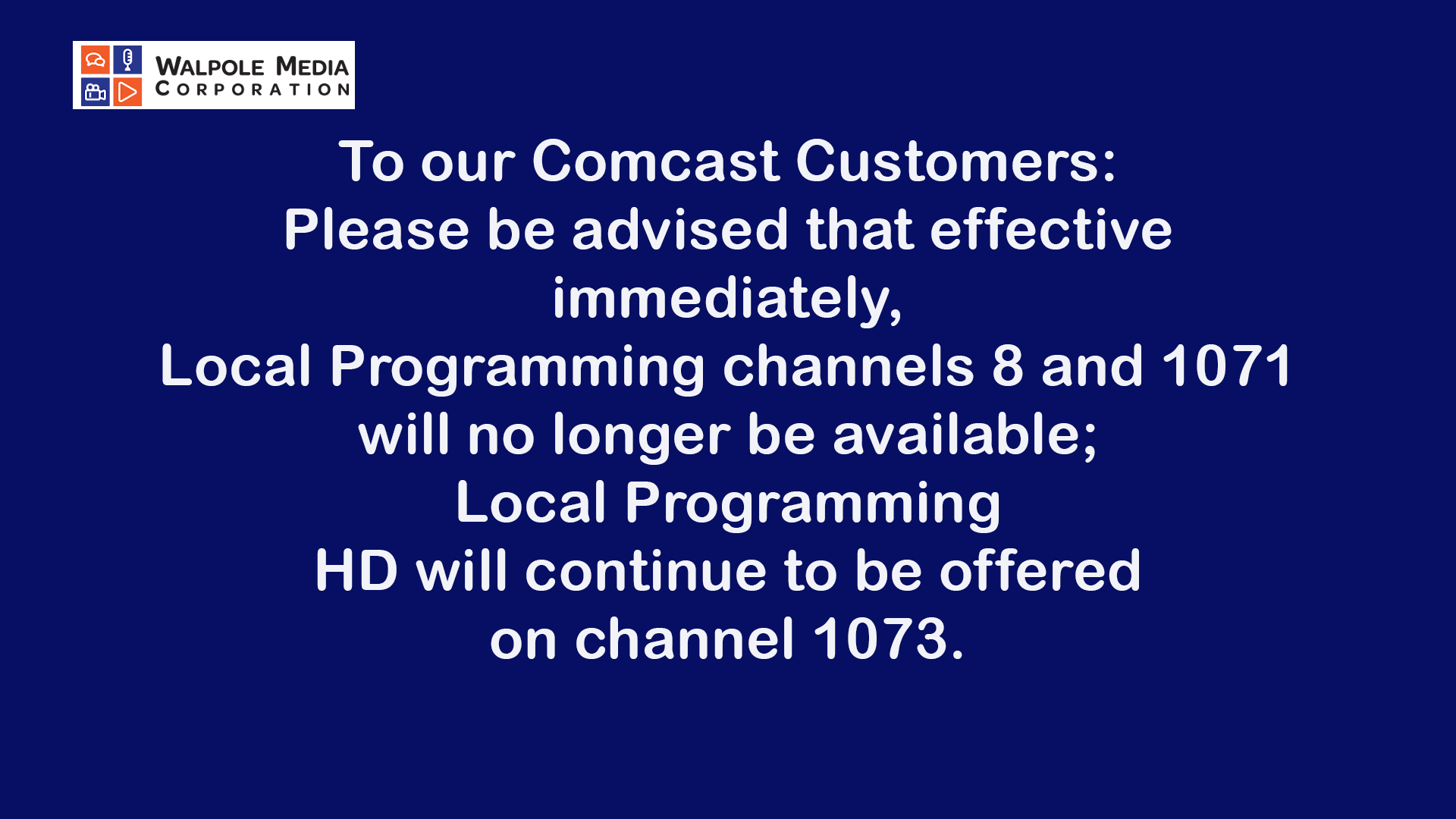 Comcast's New Channel Numbers
